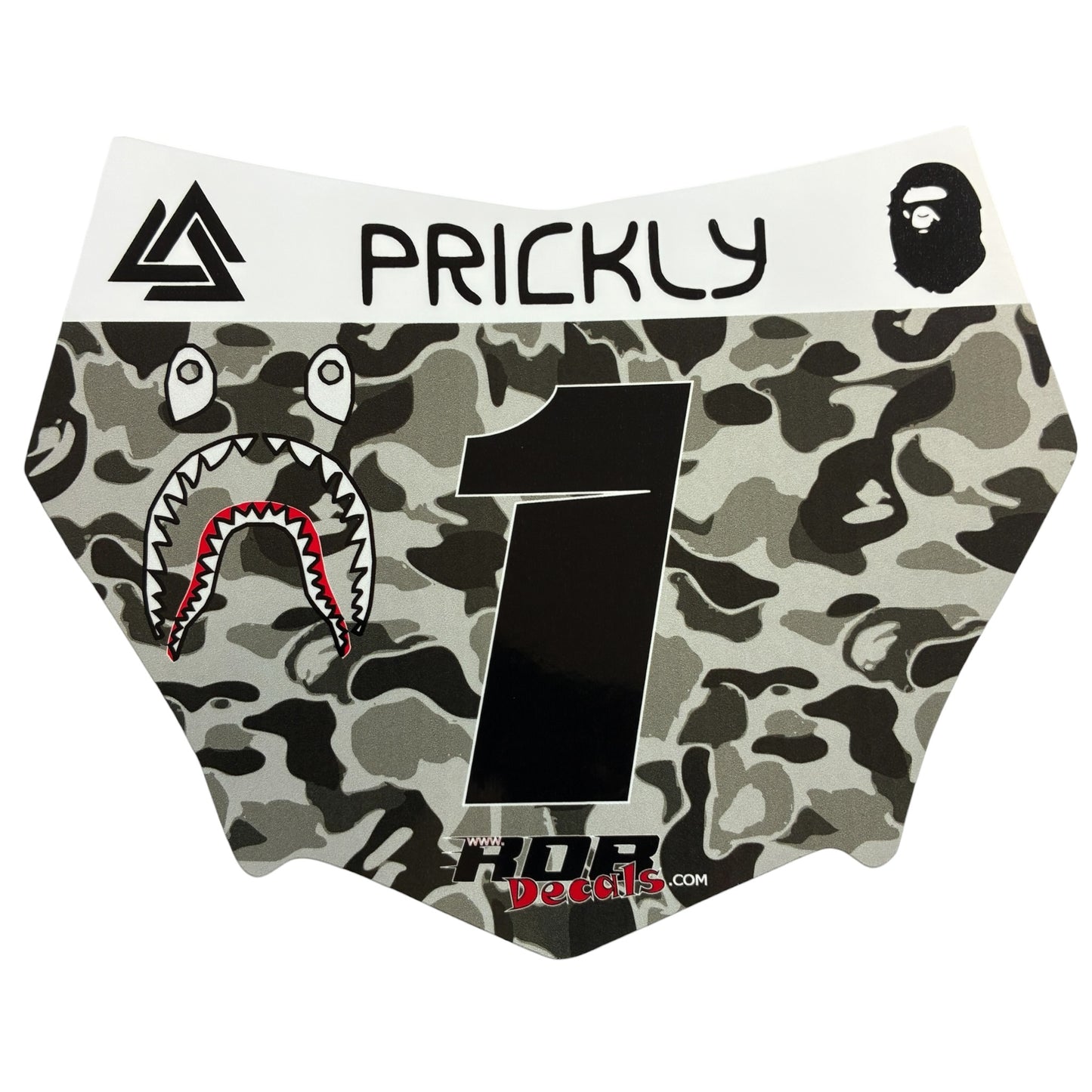 MotoCutz Plate Decals β Designer Camo