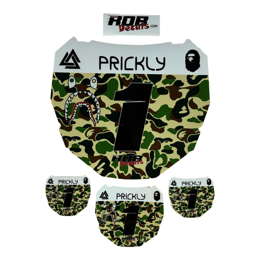 ODI Plate Decal — Green Designer Camo