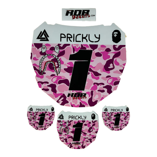 ODI Plate Decal — Pink Designer Camo