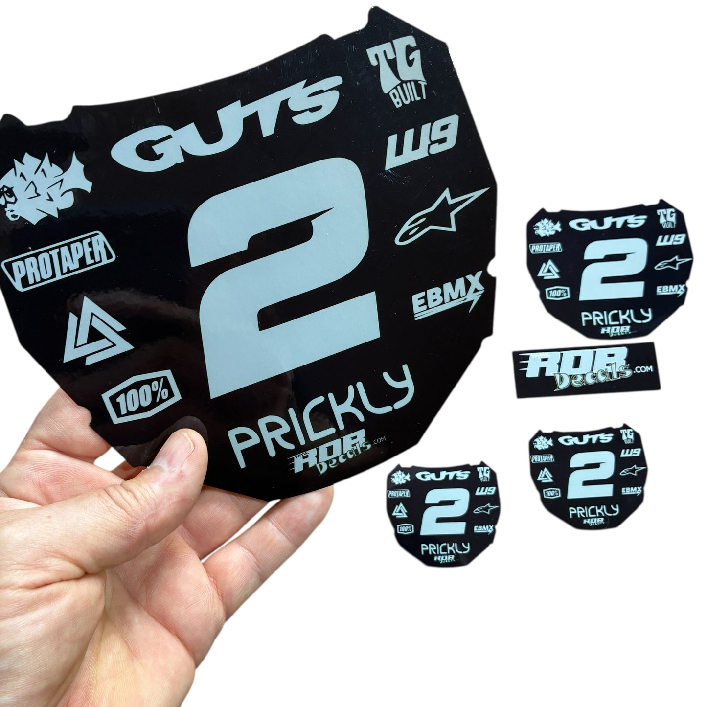 ODI Plate Decal — 11 Logo — Gray