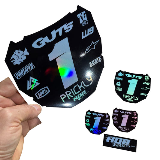 ODI Plate Decal — 11 Logo — Holograph Chrome