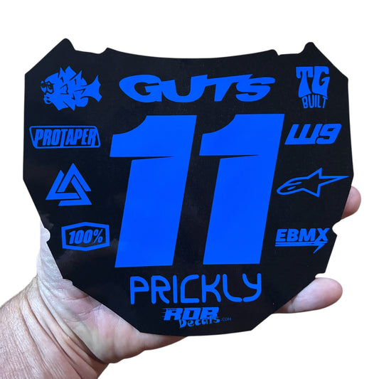ODI Plate Decal — 11 Logo — Blue