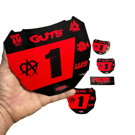 ODI Plate Decal — 7 Logo — Red