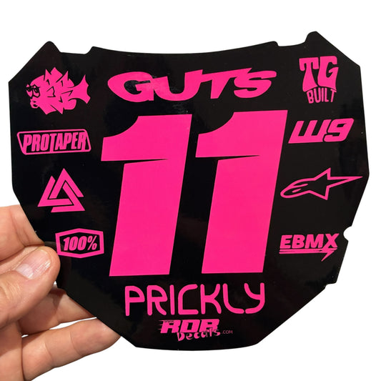 ODI Plate Decal — 11 Logo — Pink