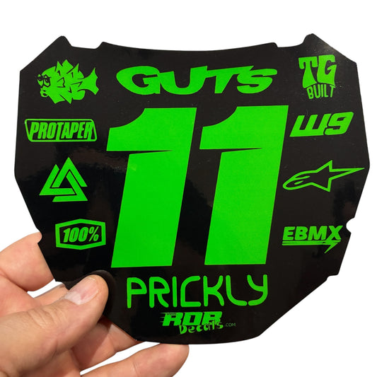 ODI Plate Decal — 11 Logo — Green