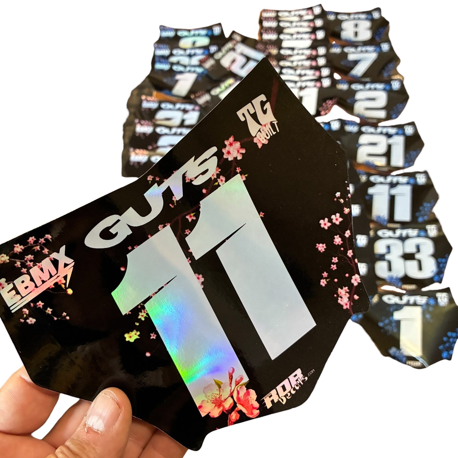 👉 Pink and Blue Cherry Blossom MotoCutz Decals