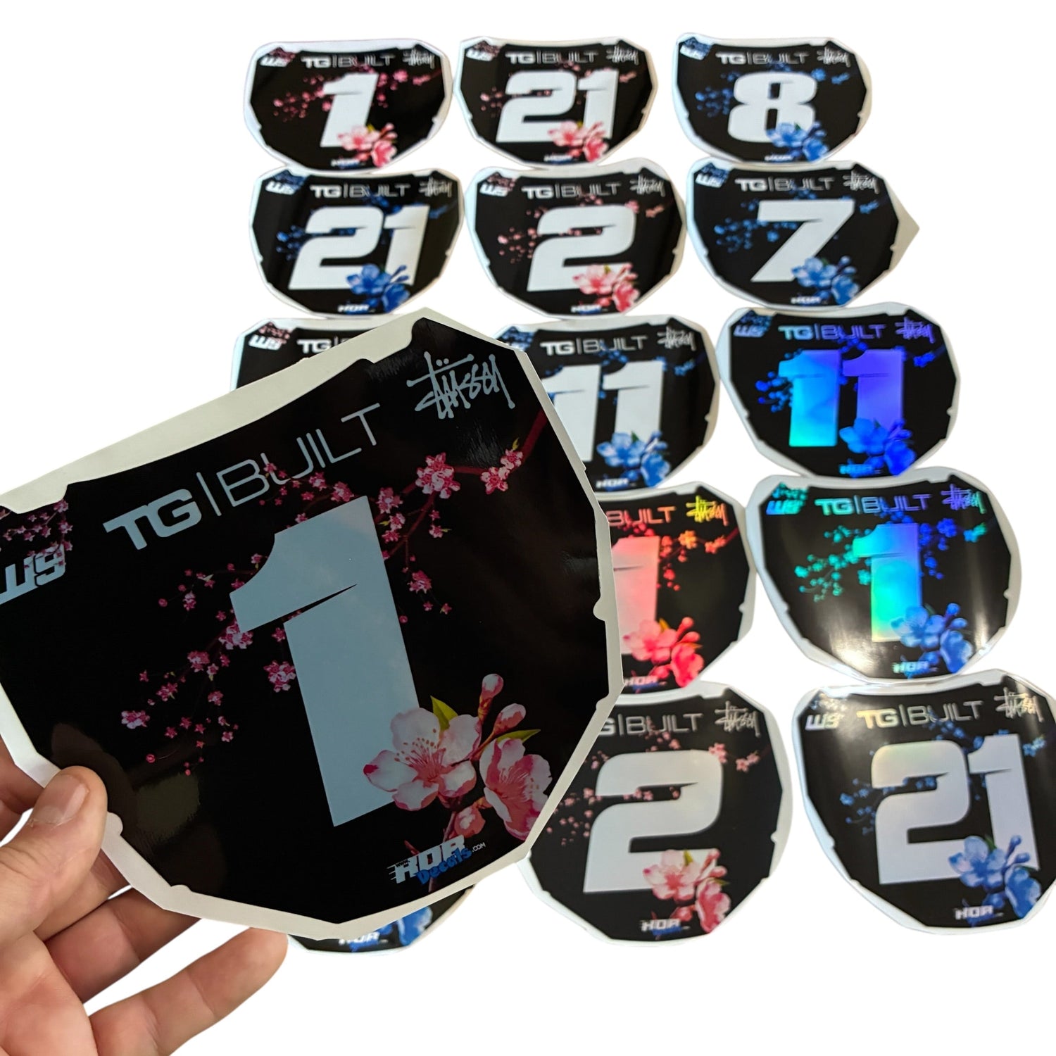👉 Pink and Blue Cherry Blossom ODI Decals