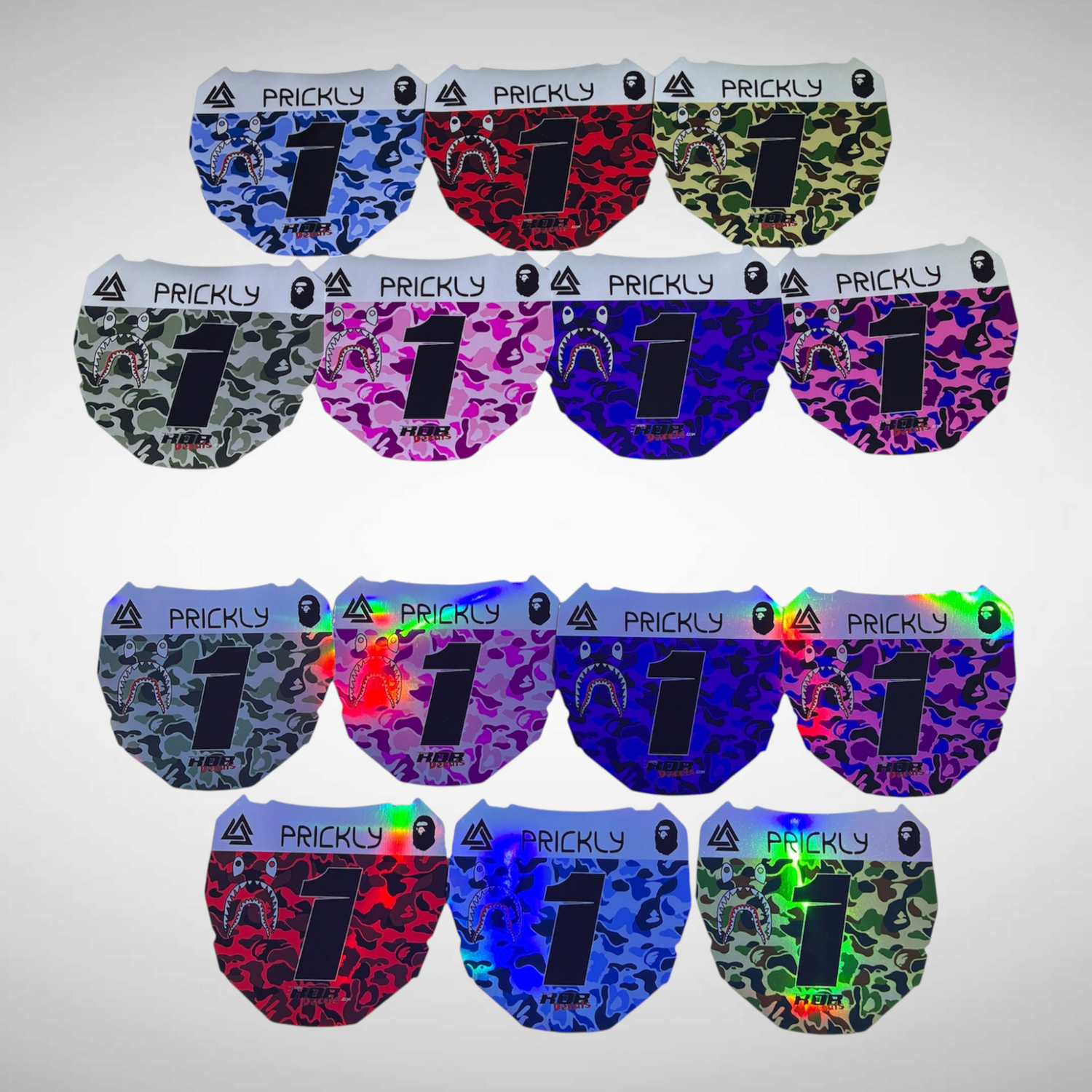 ODI Plate Decal Collection. 5-Logo Designer Camo