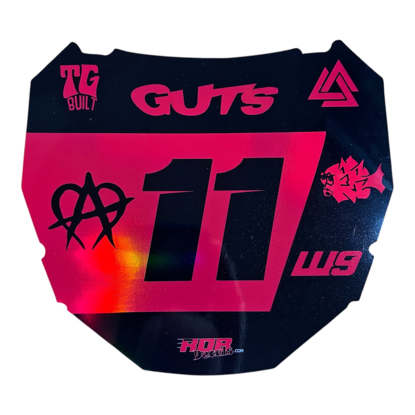 ODI Plate Decal 👉 Choose Number & Color  — 7 Logo Design