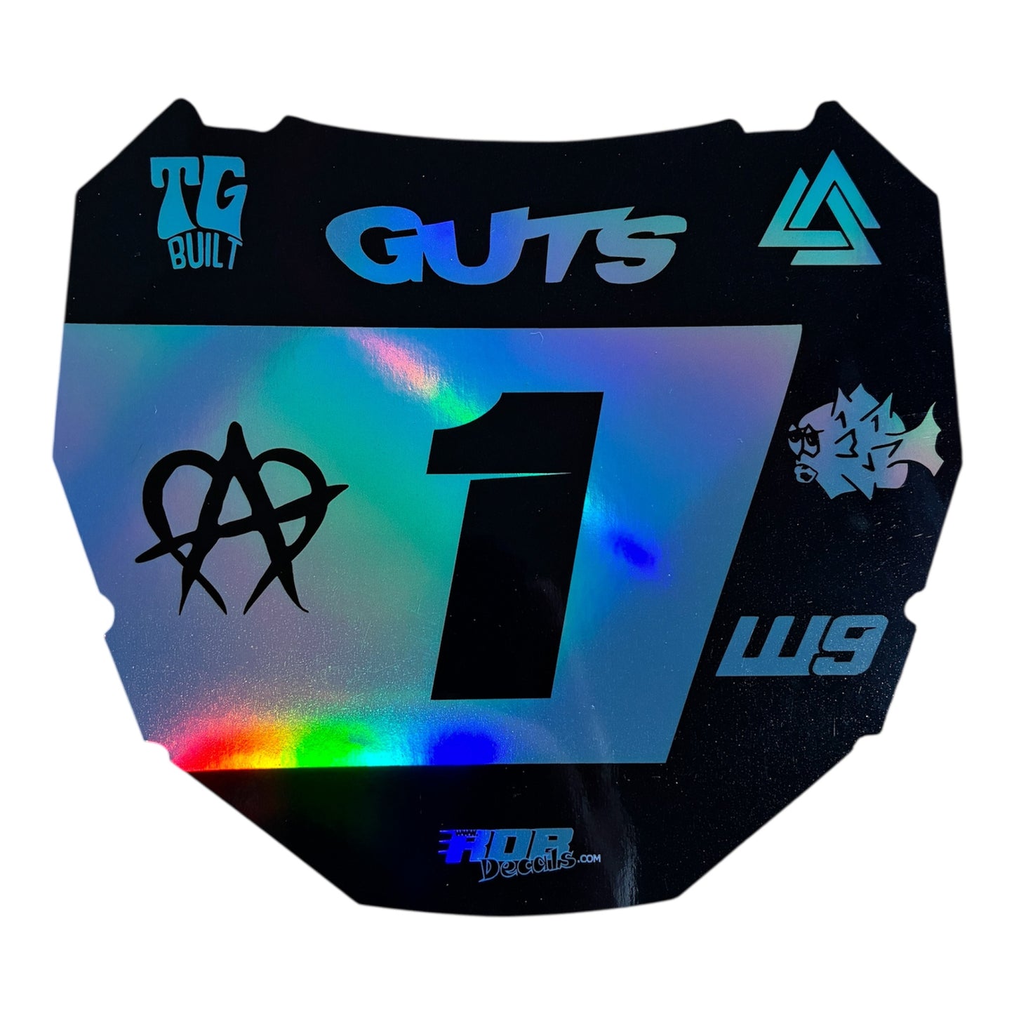ODI Plate Decal 👉 Choose Number & Color  — 7 Logo Design