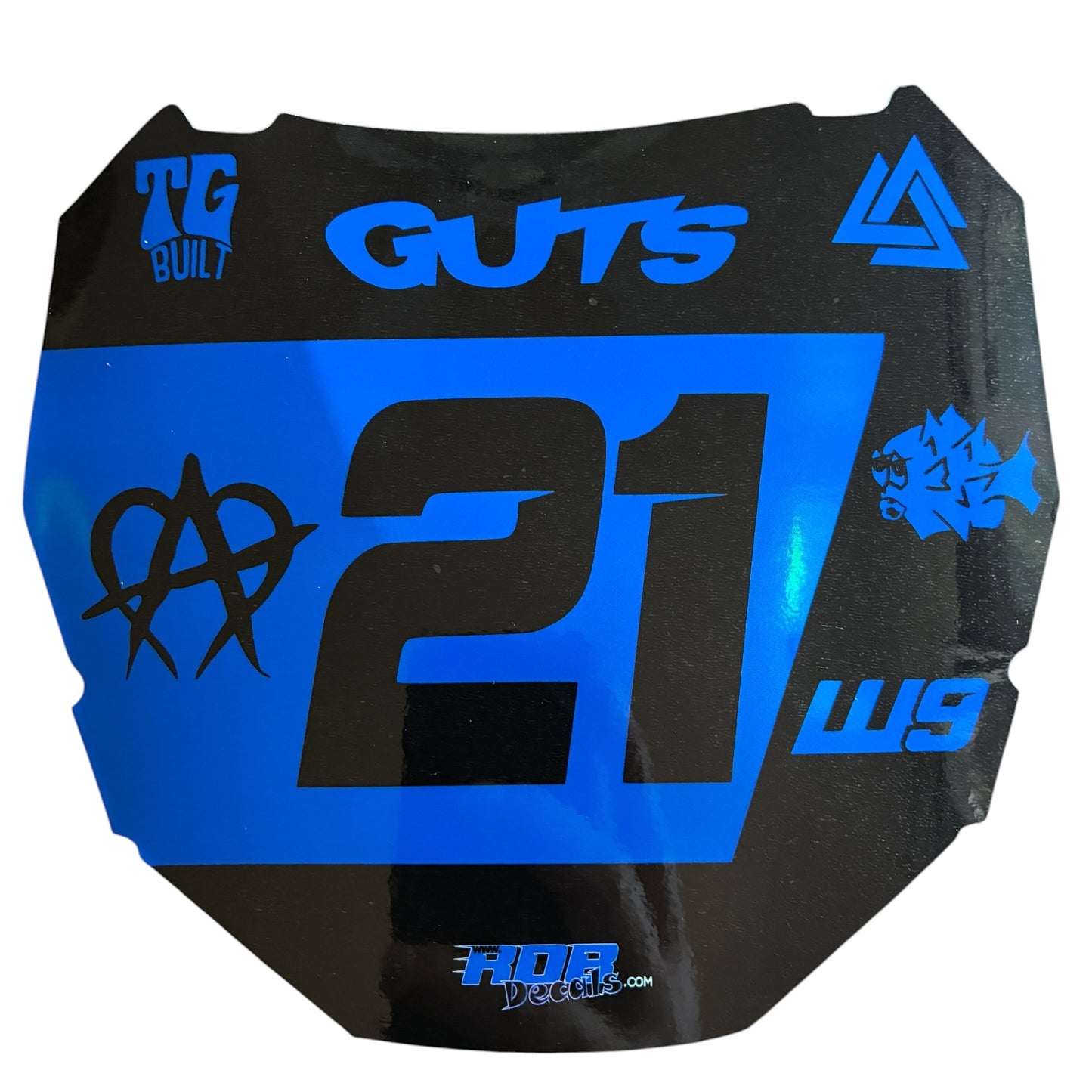 ODI Plate Decal 👉 Choose Number & Color  — 7 Logo Design