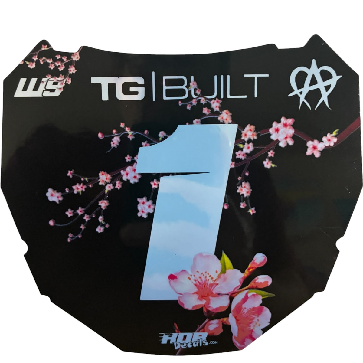 ODI Plate Decals — Pink Cherry Blossom