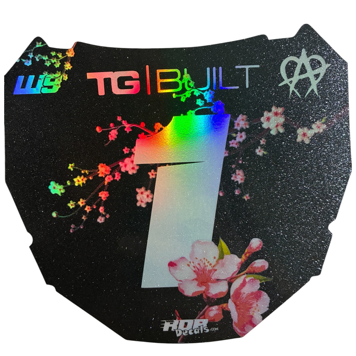 ODI Plate Decals — Pink Cherry Blossom