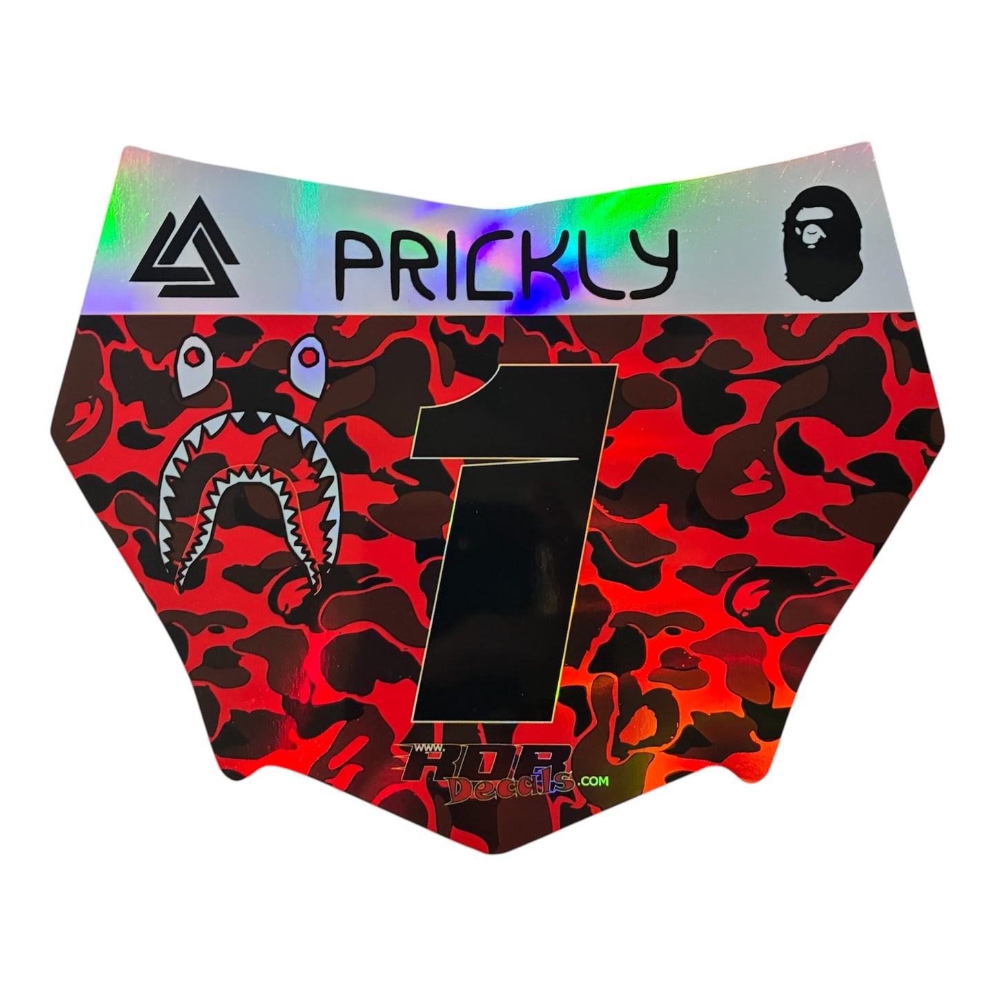 MotoCutz Plate Decals — Designer Camo