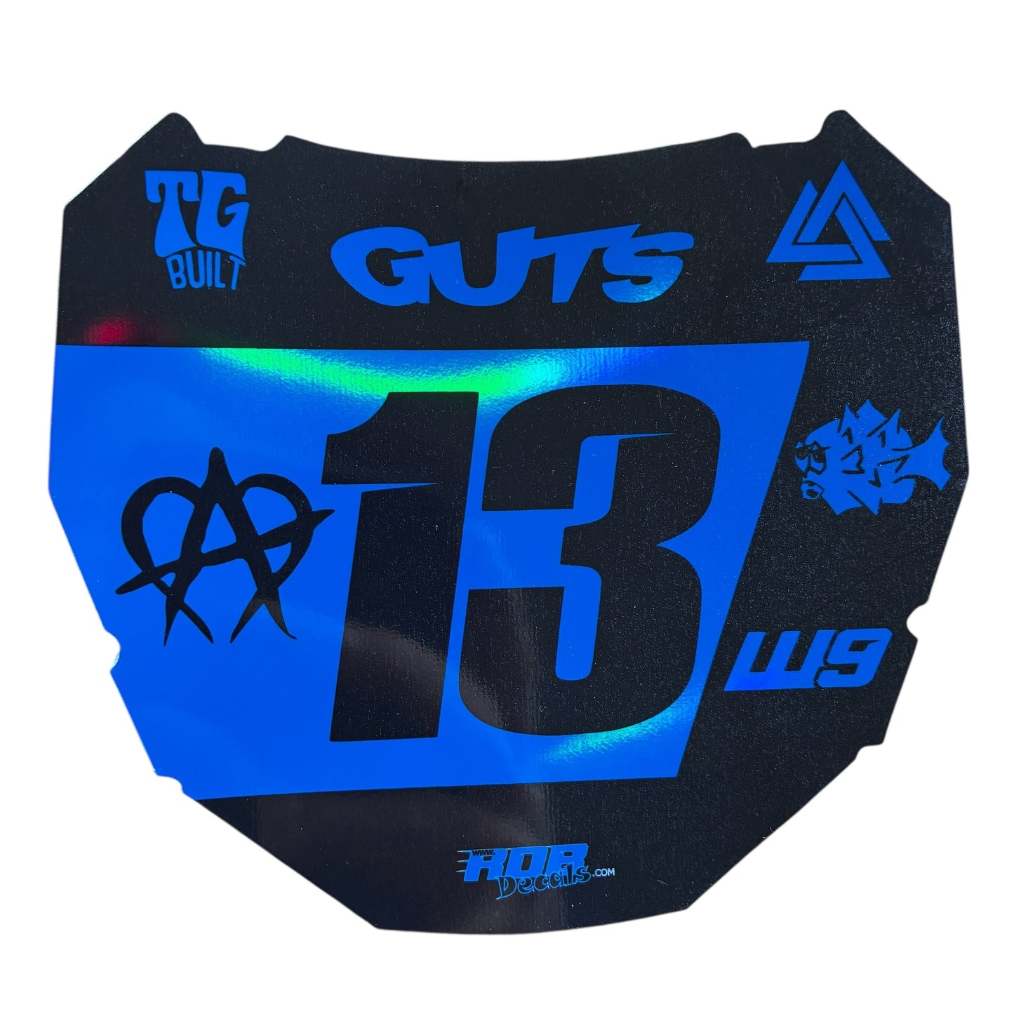 ODI Plate Decal 👉 Choose Number & Color  — 7 Logo Design