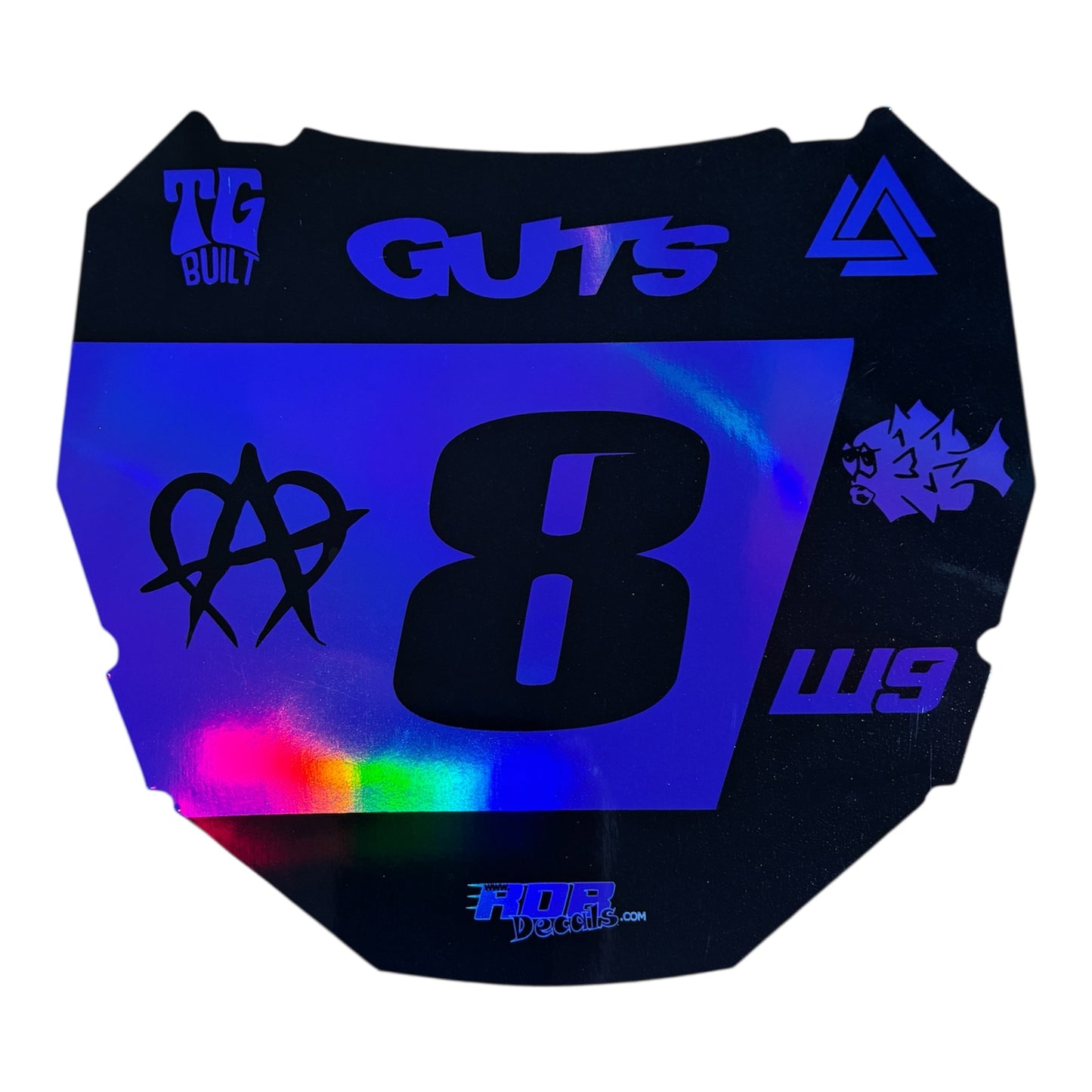 ODI Plate Decal 👉 Choose Number & Color  — 7 Logo Design