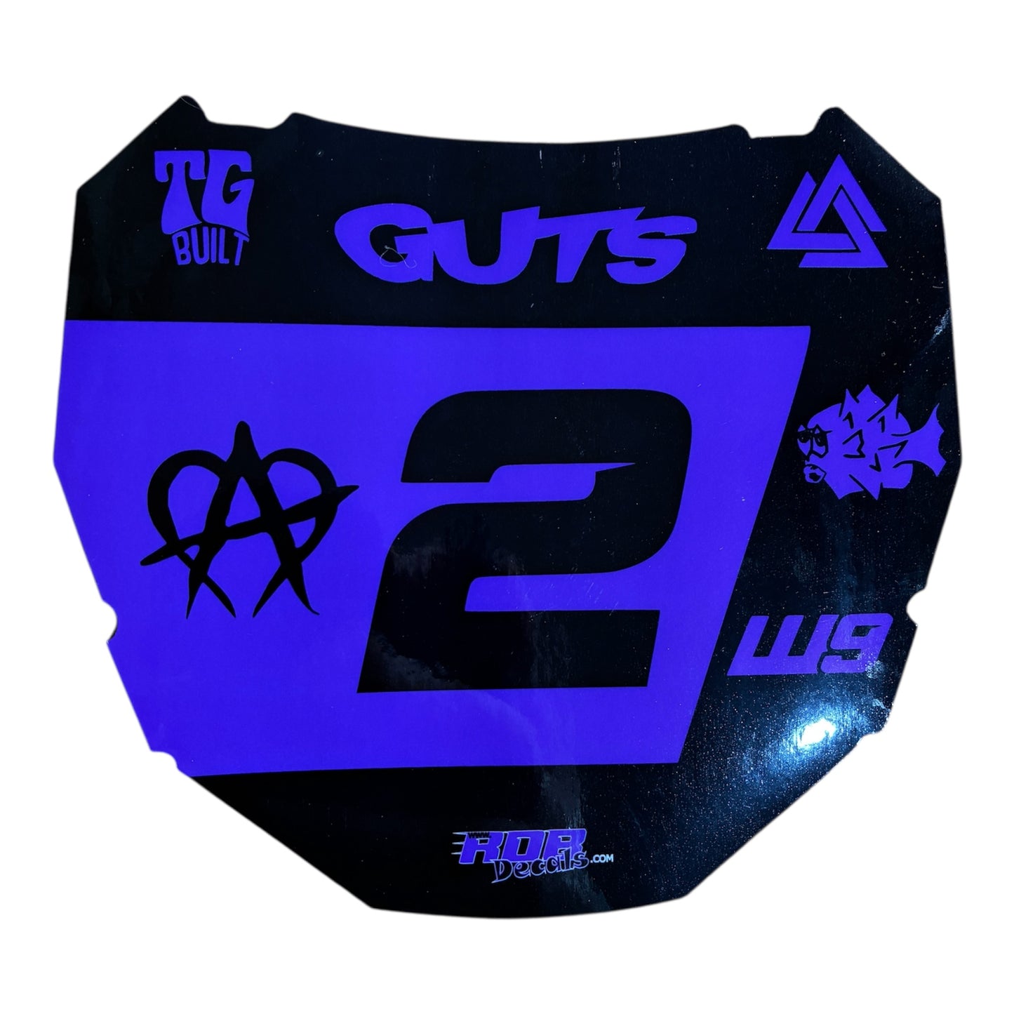 ODI Plate Decal 👉 Choose Number & Color  — 7 Logo Design