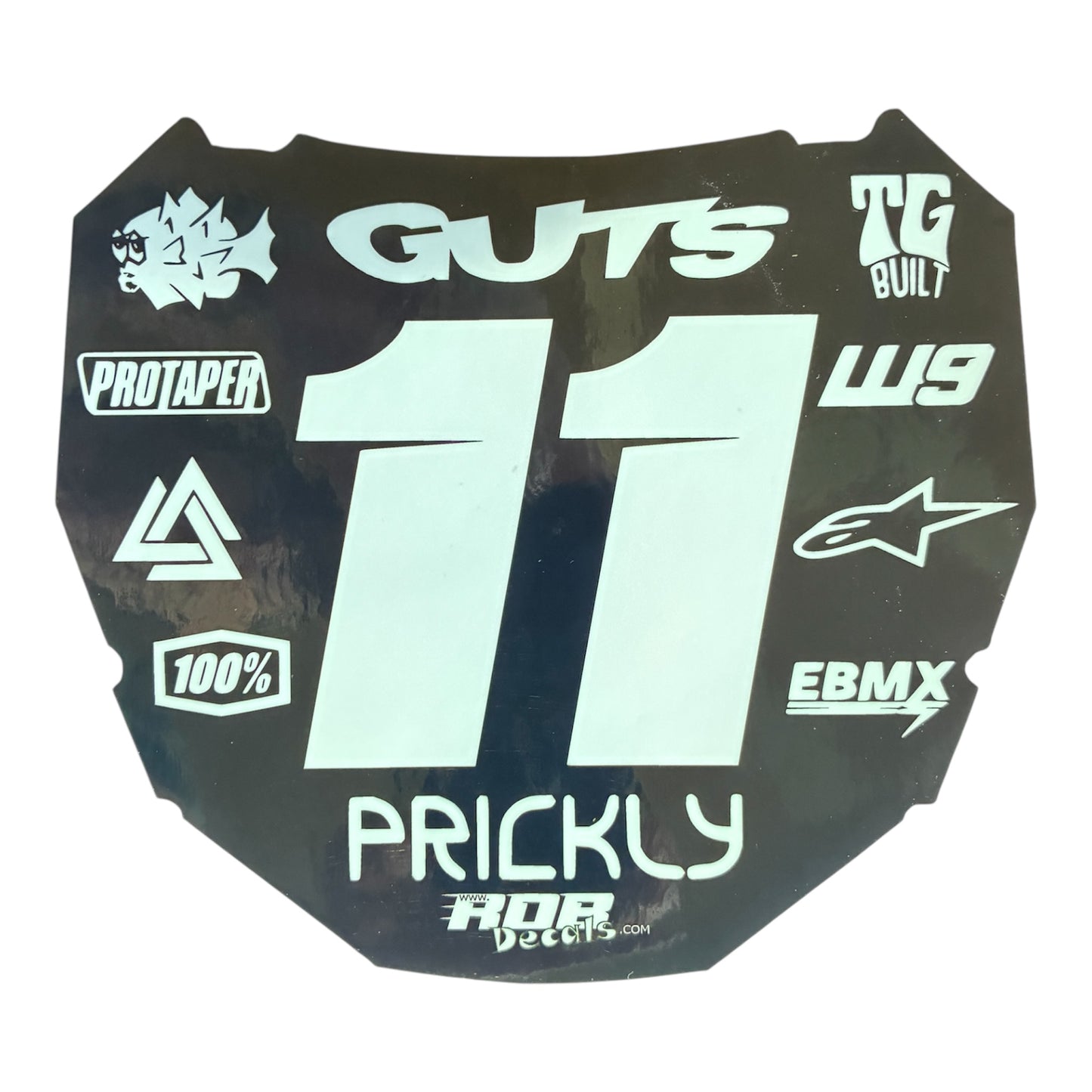 ODI Plate Decal — 11 Logo — White