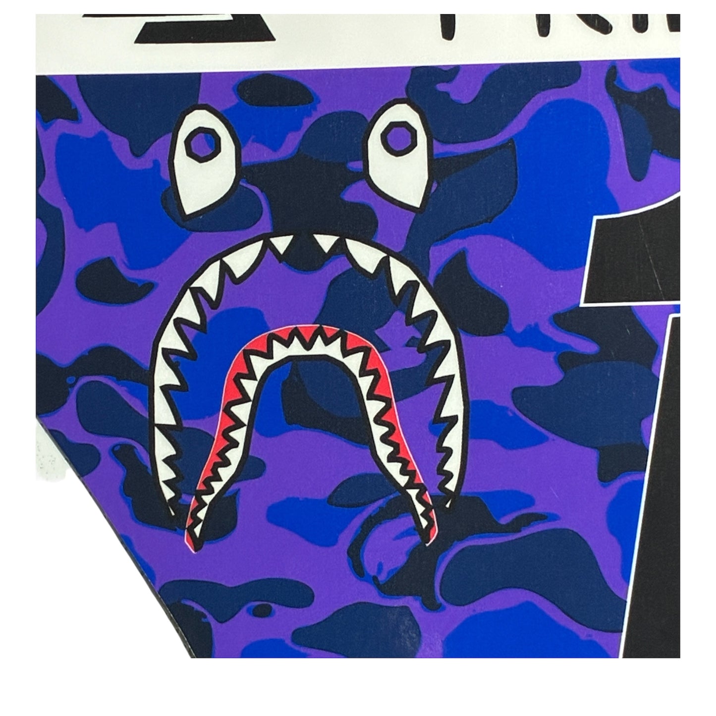 MotoCutz Style Front Number Plate Decal- Purple/ Blue Designer Camo- 5 Logo - Talaria/  Surron/ E-Bike- Includes Free Mini Decals