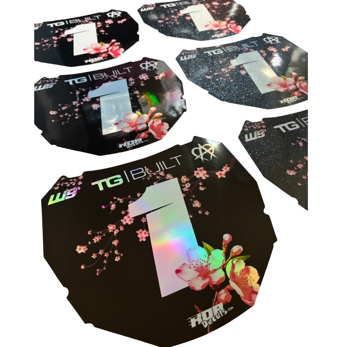 ODI Plate Decals — Pink Cherry Blossom