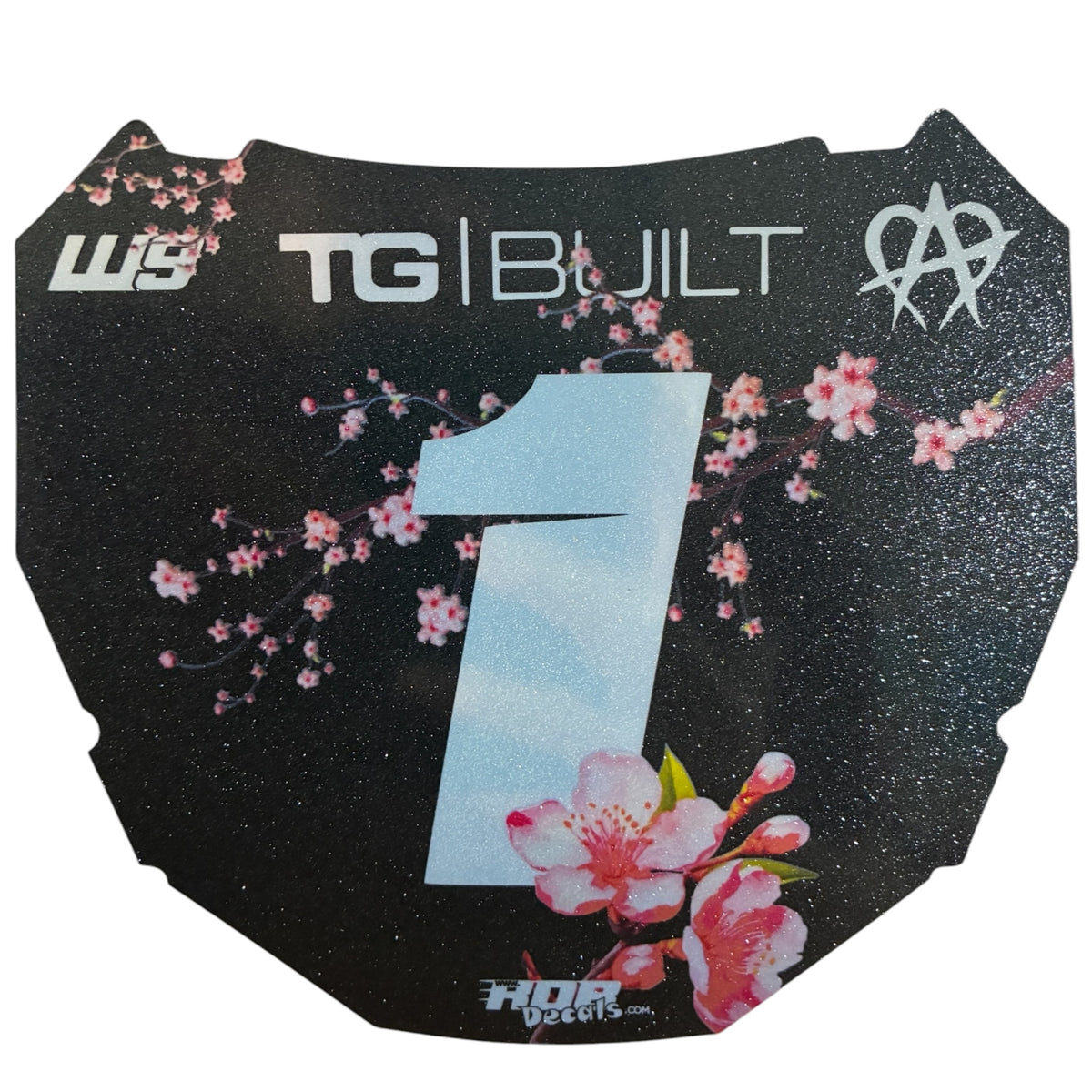 ODI Plate Decals — Pink Cherry Blossom