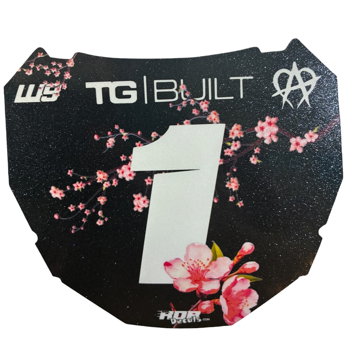 ODI Plate Decals — Pink Cherry Blossom