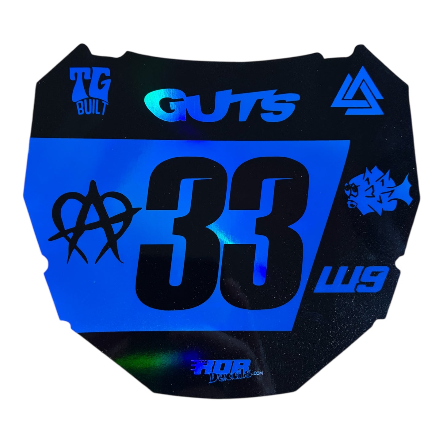ODI Plate Decal 👉 Choose Number & Color  — 7 Logo Design