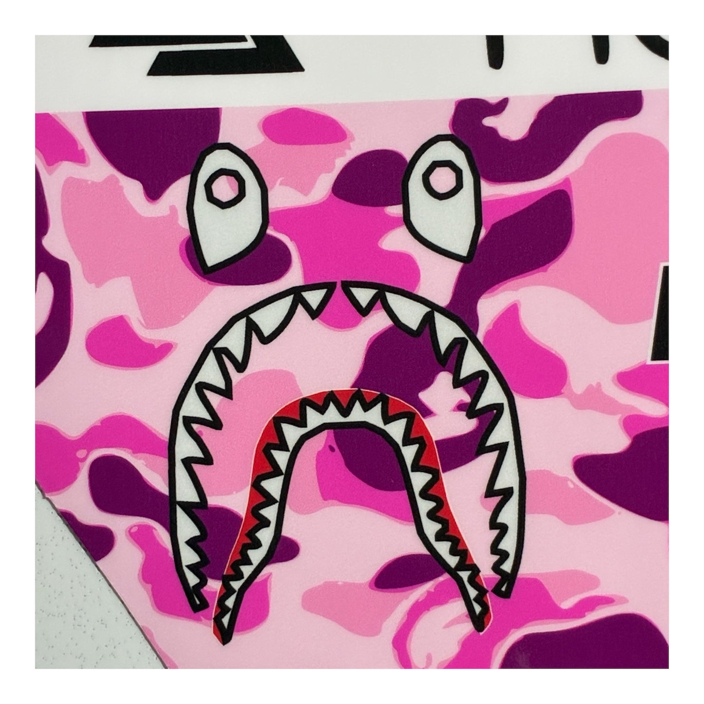 MotoCutz Plate Decal — Pink Designer Camo