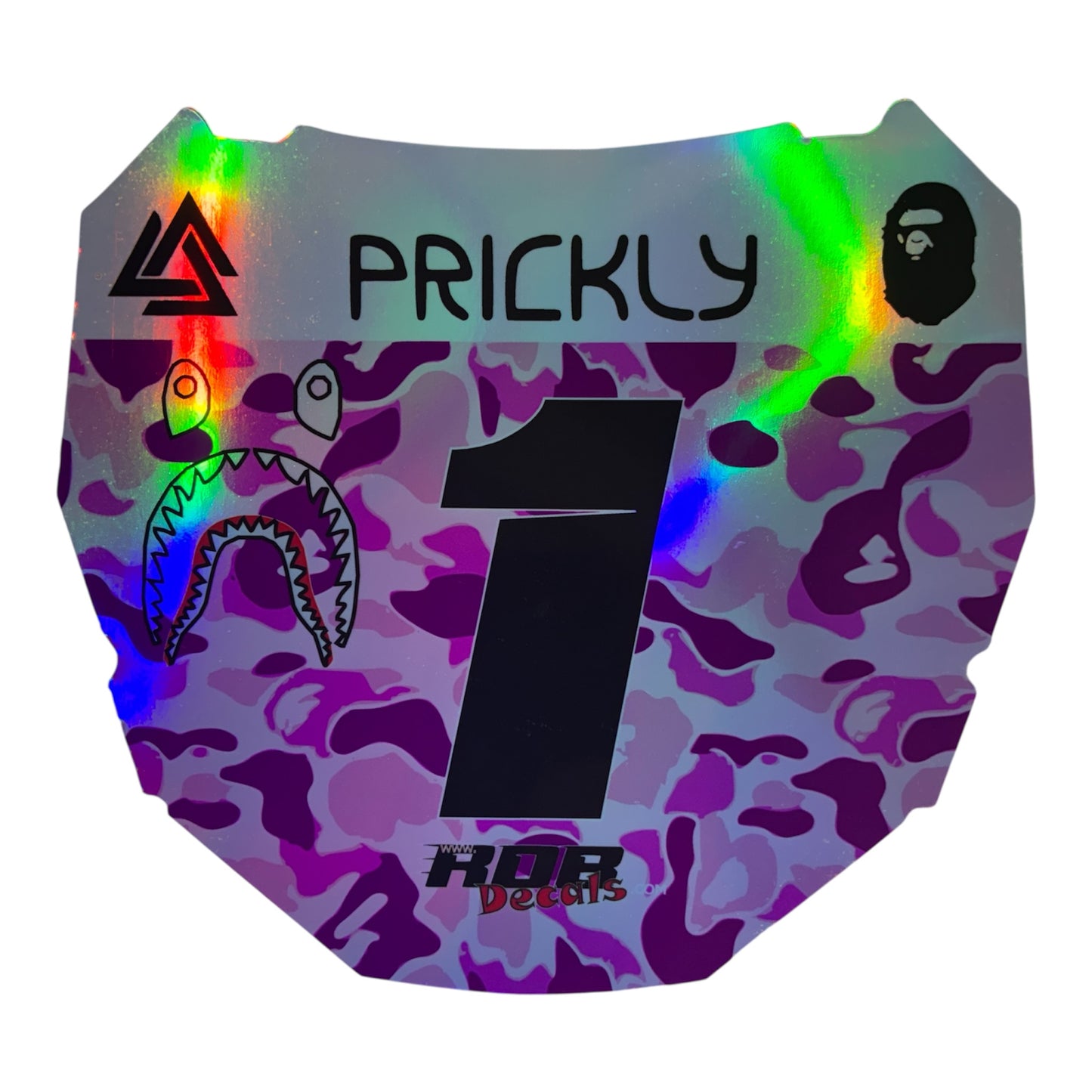 ODI Plate Decal 👉 Choose Number & Color — Designer Camo