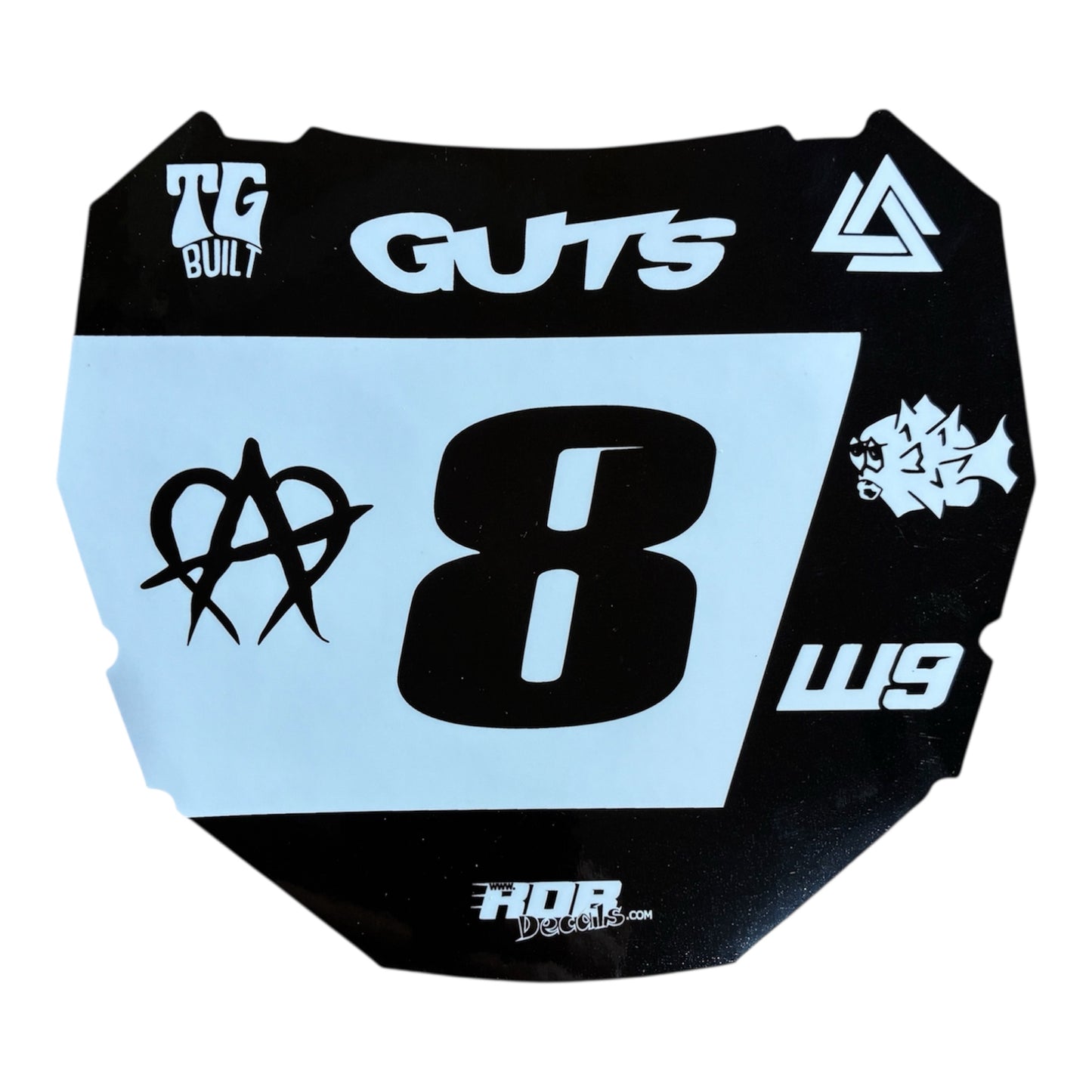 ODI Plate Decal 👉 Choose Number & Color  — 7 Logo Design