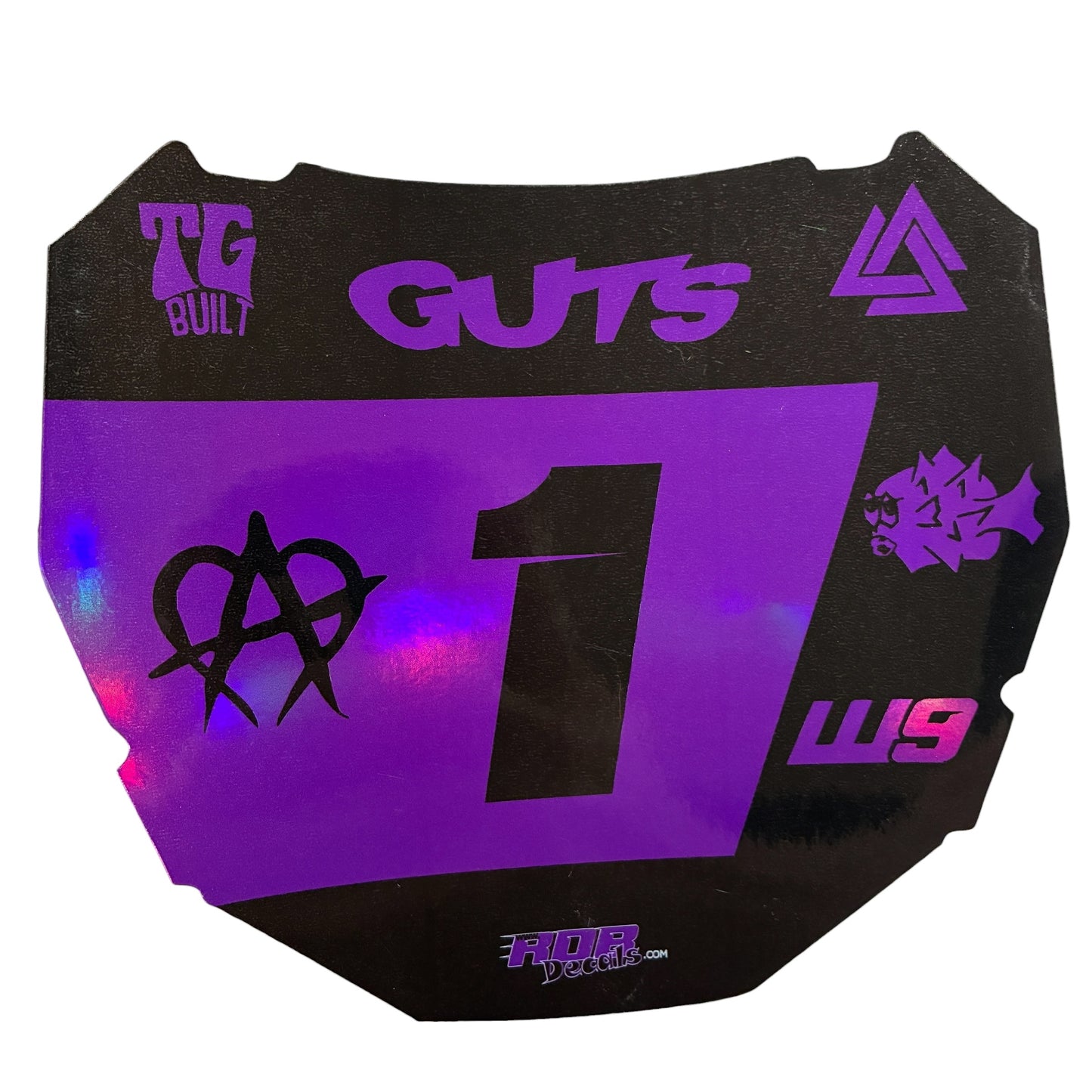 ODI Plate Decal 👉 Choose Number & Color  — 7 Logo Design