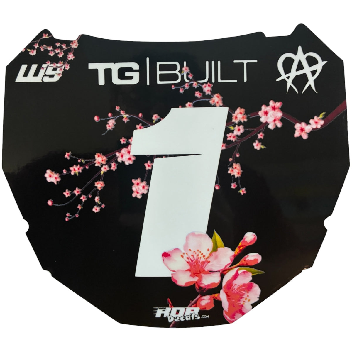 ODI Plate Decals — Pink Cherry Blossom