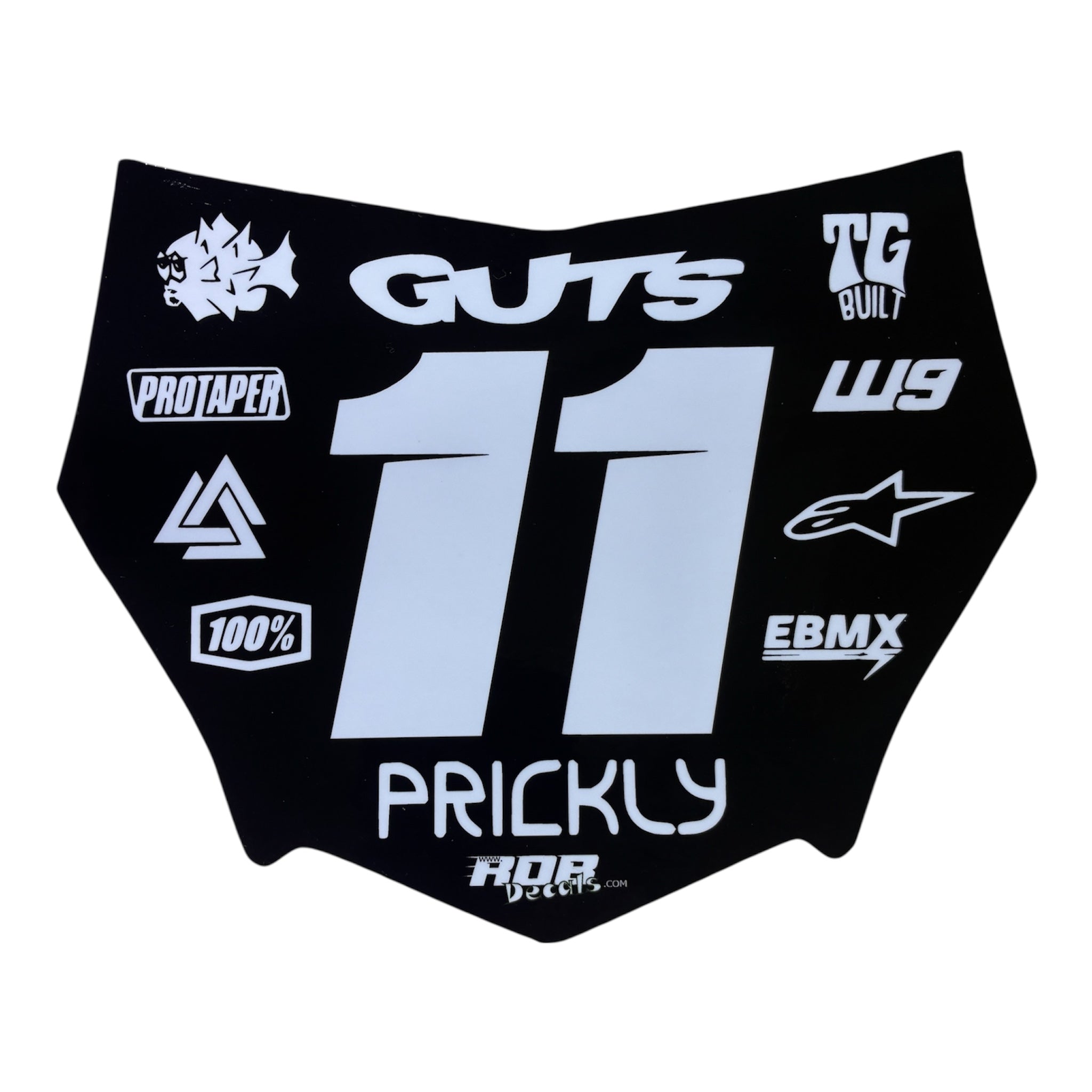 RDB Decals ODI and MotoCutz Style Number Plate Stickers