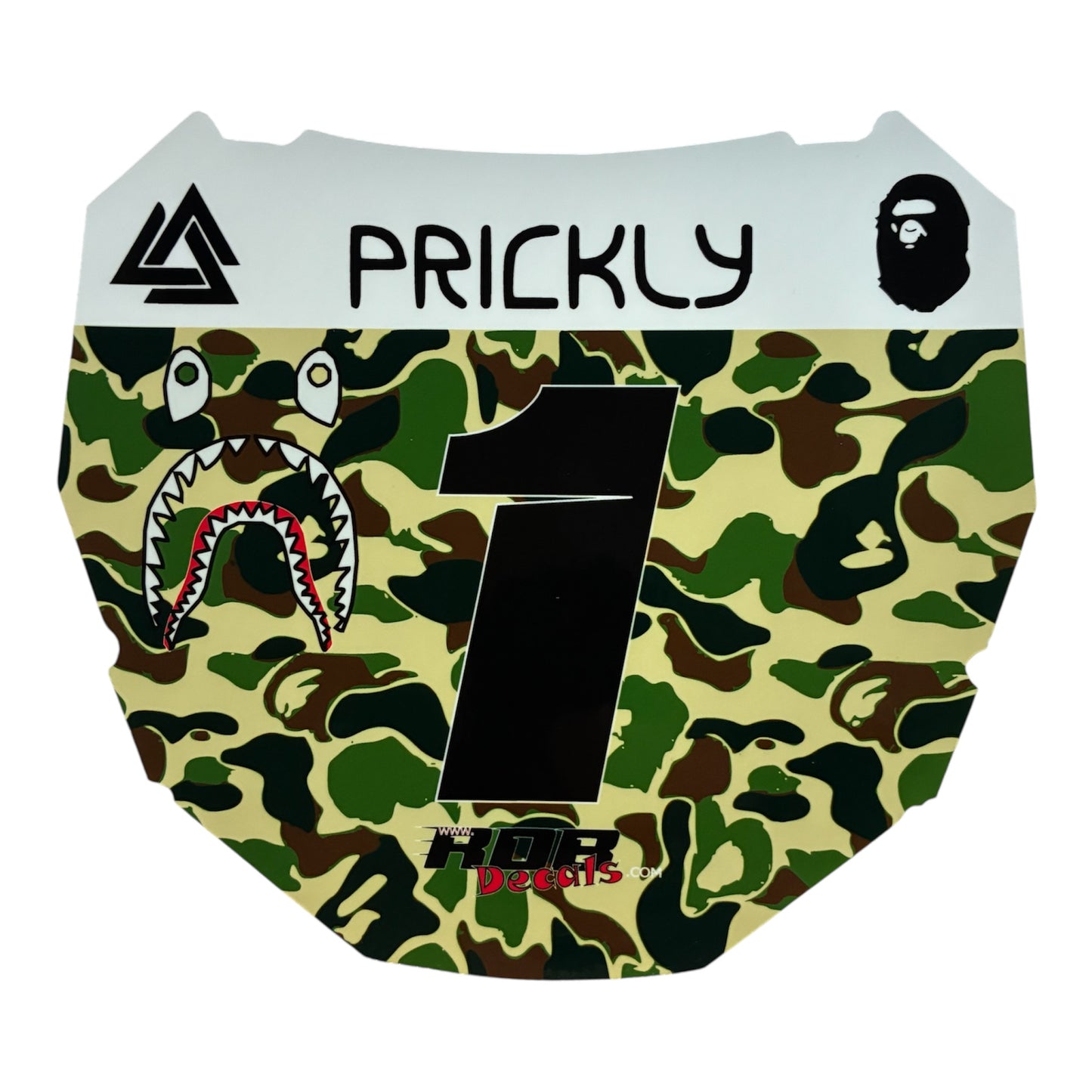 ODI Plate Decal — Green Designer Camo