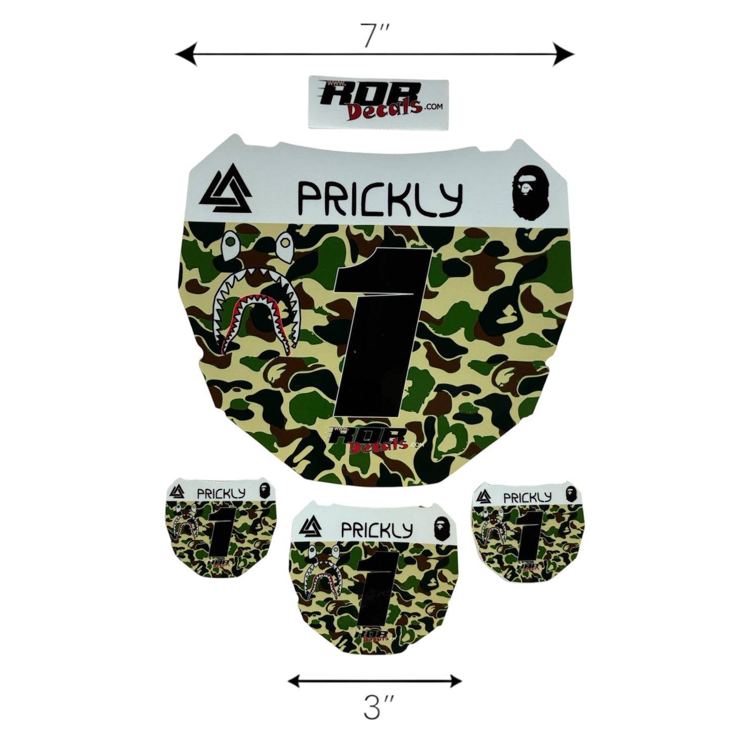 ODI Plate Decal — Green Designer Camo