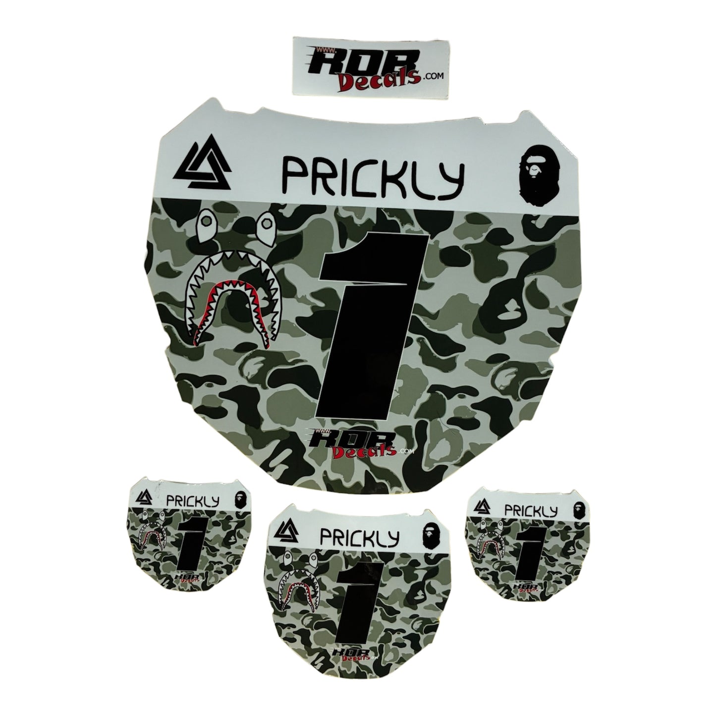 ODI Plate Decal — Gray Designer Camo