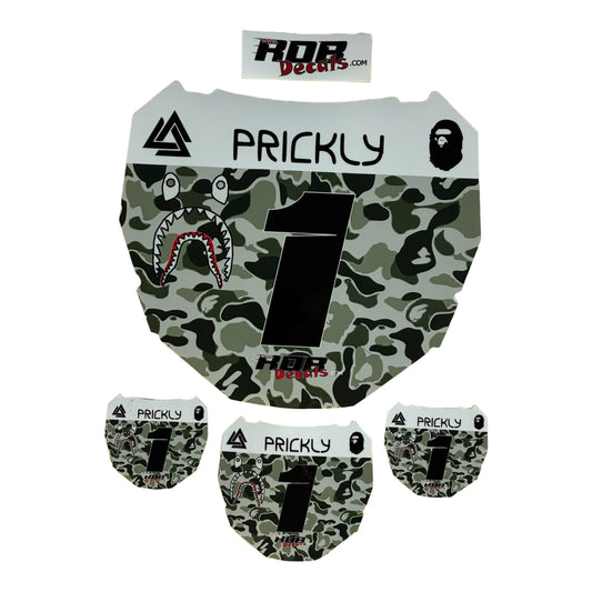 ODI Plate Decal — Gray Designer Camo