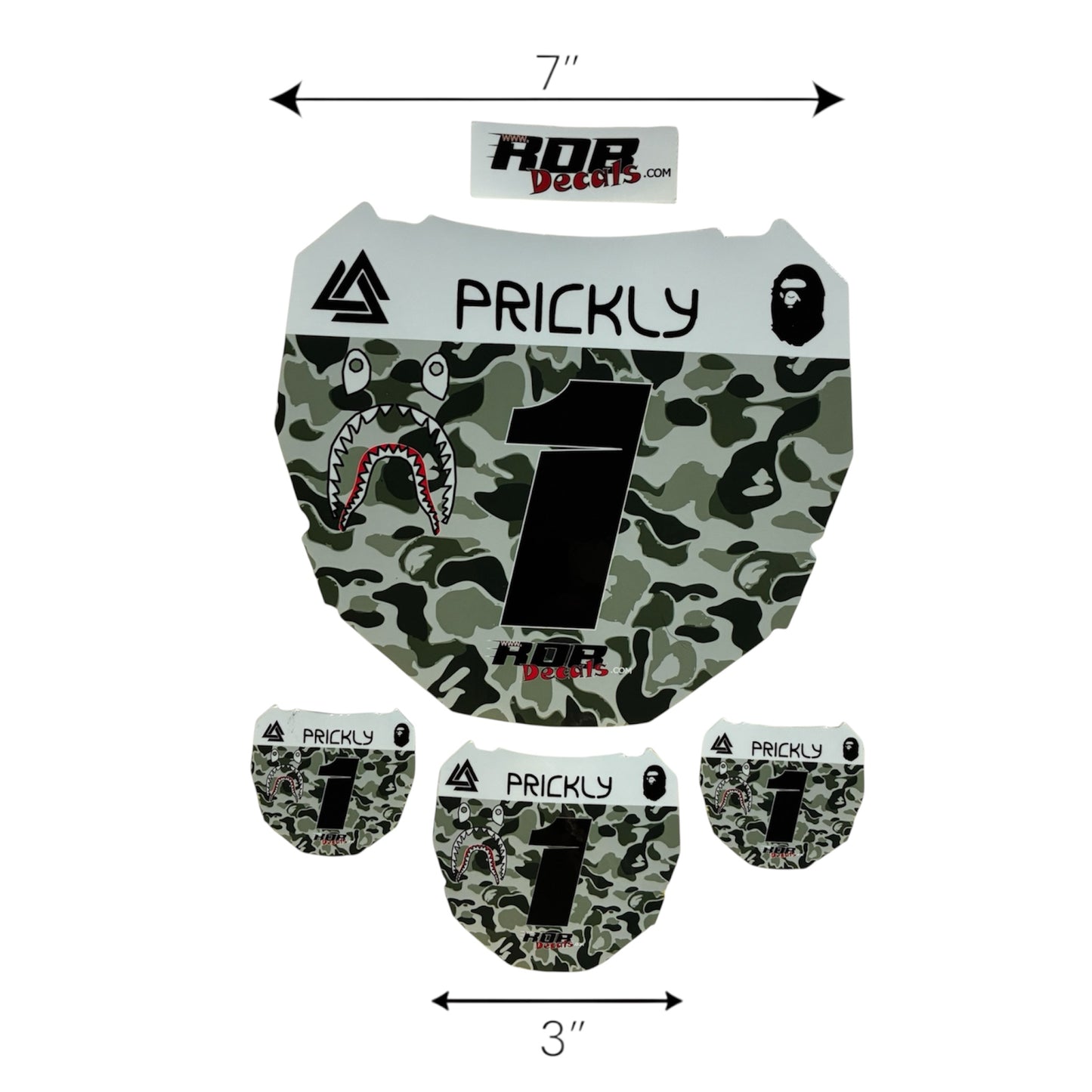 ODI Plate Decal — Gray Designer Camo