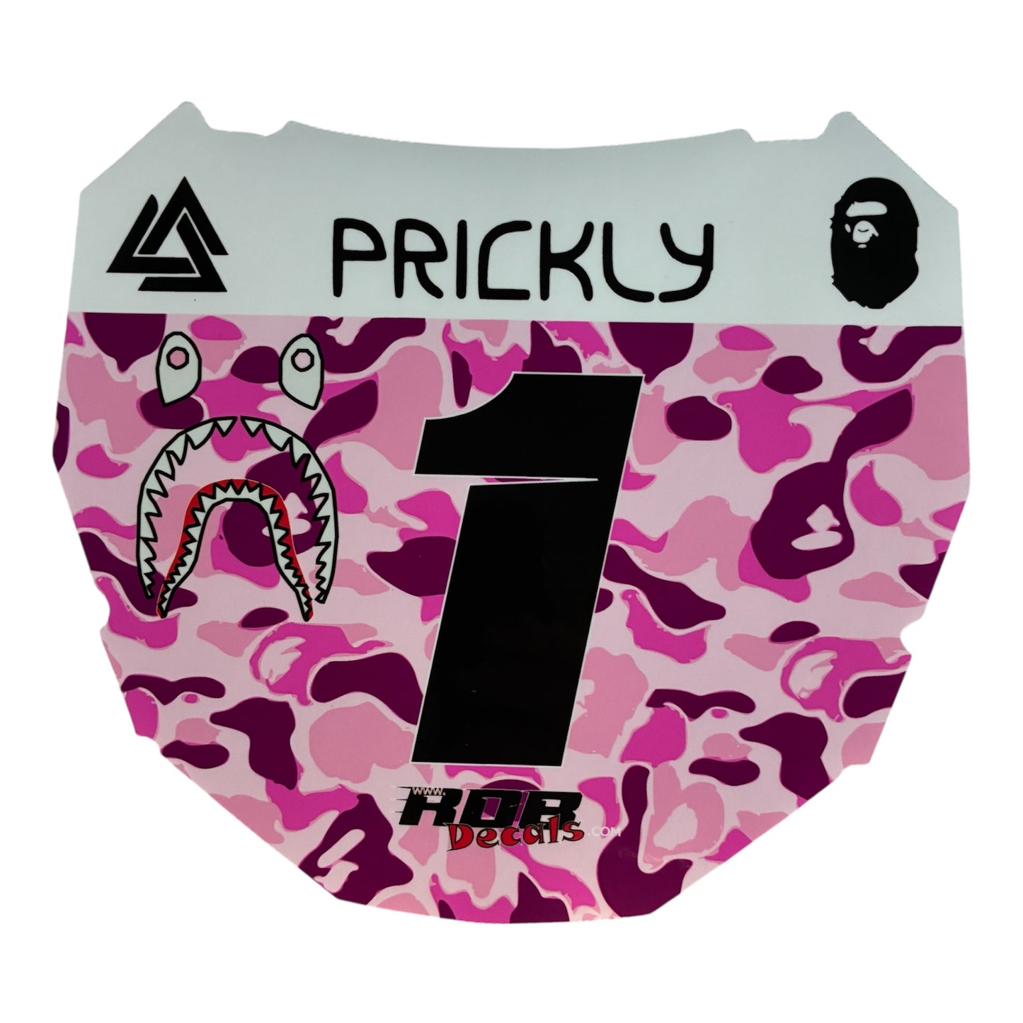 ODI Plate Decal 👉 Choose Number & Color — Designer Camo