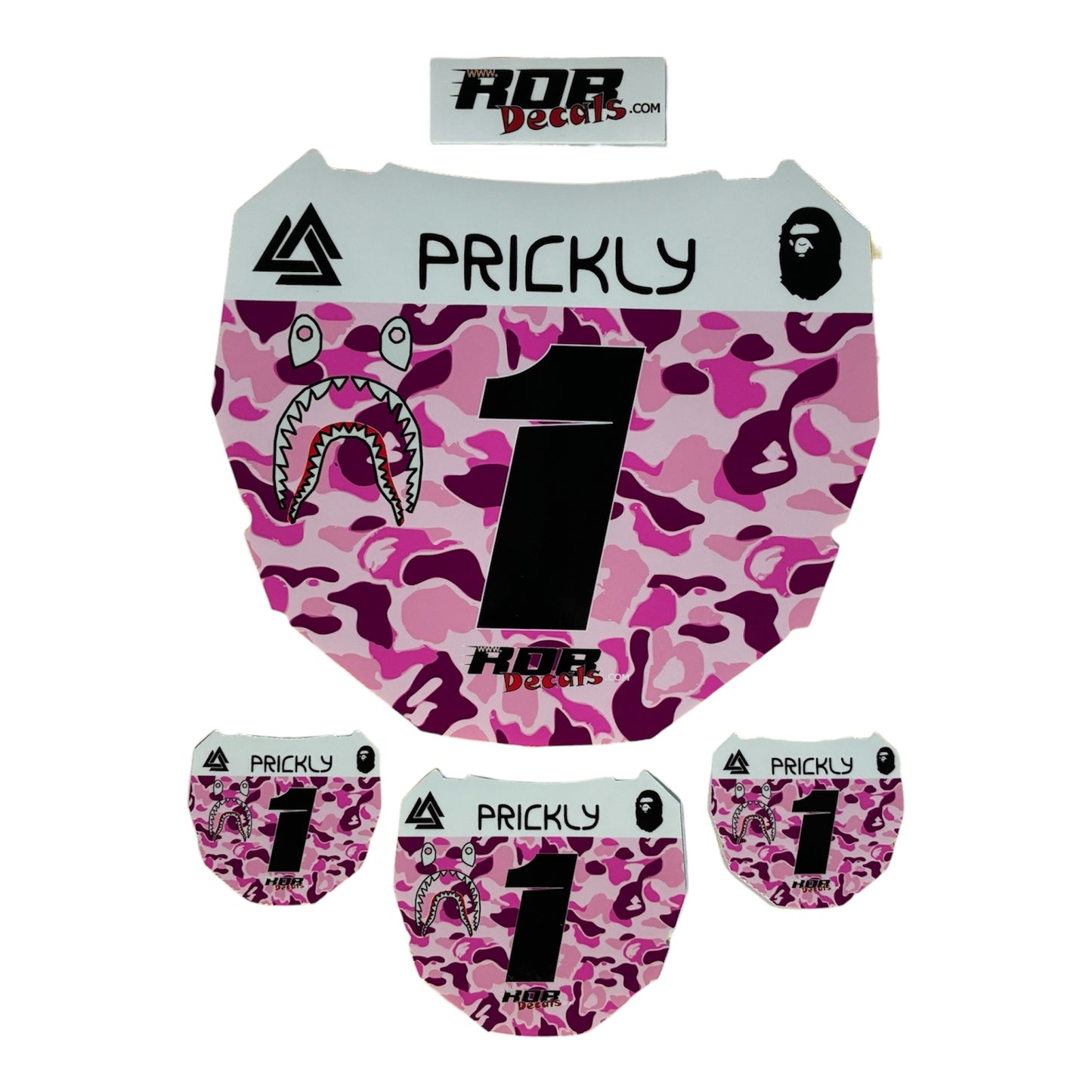ODI Plate Decal — Pink Designer Camo
