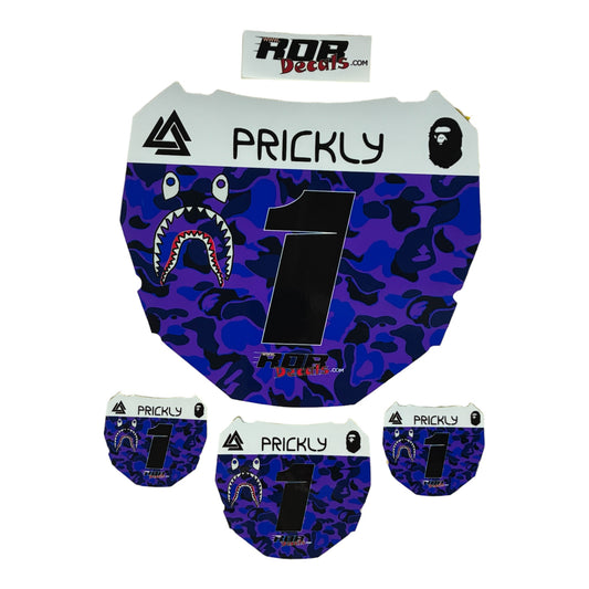 ODI Plate Decal — Purple/ Blue Designer Camo