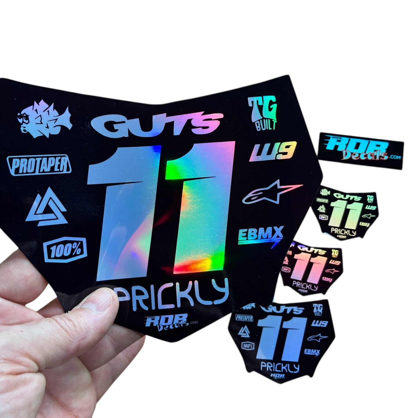 MotoCutz Plate Decals — 11 Logo Design