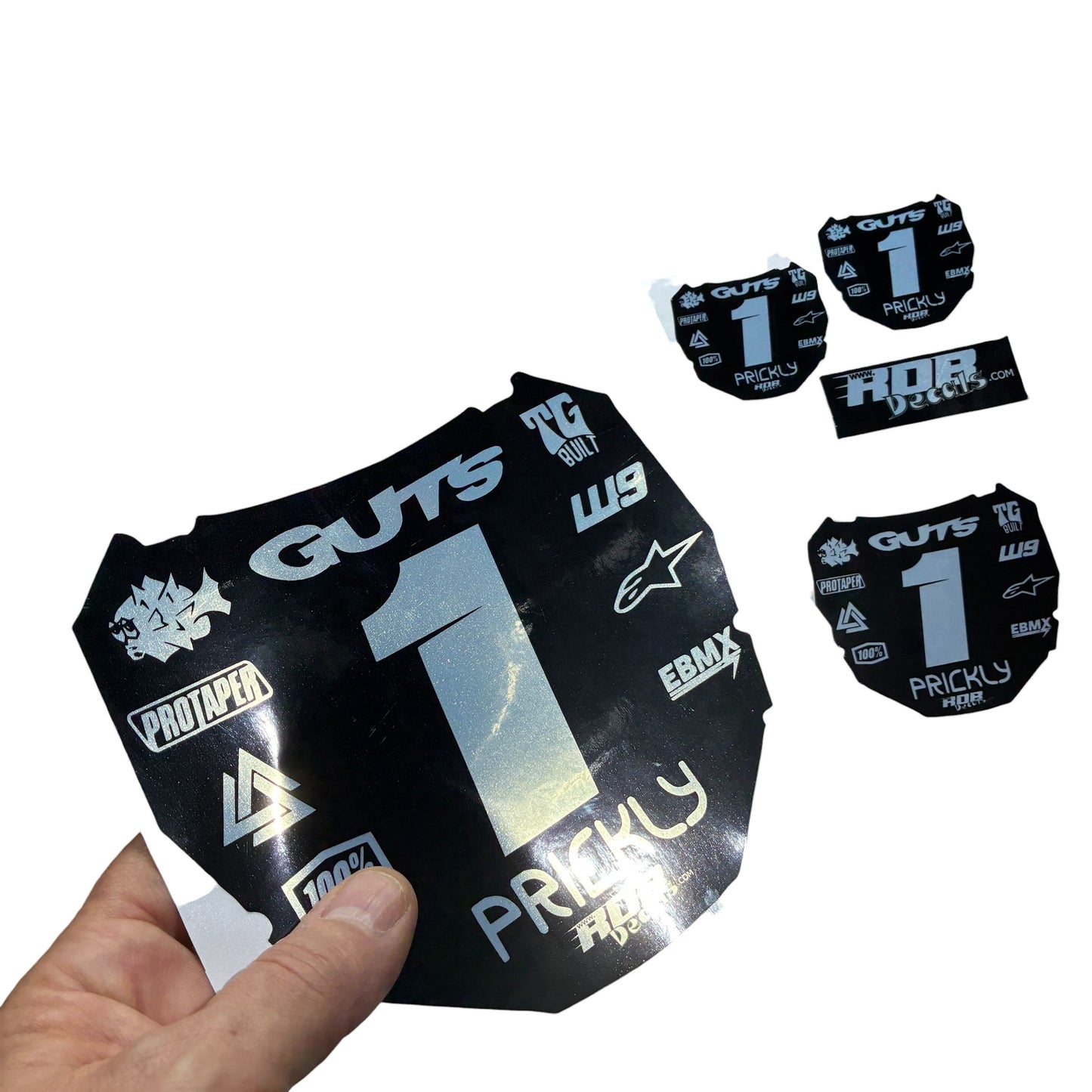Metallic ODI Plate Decals👉 Choose Number & Color — 11 Logos Design
