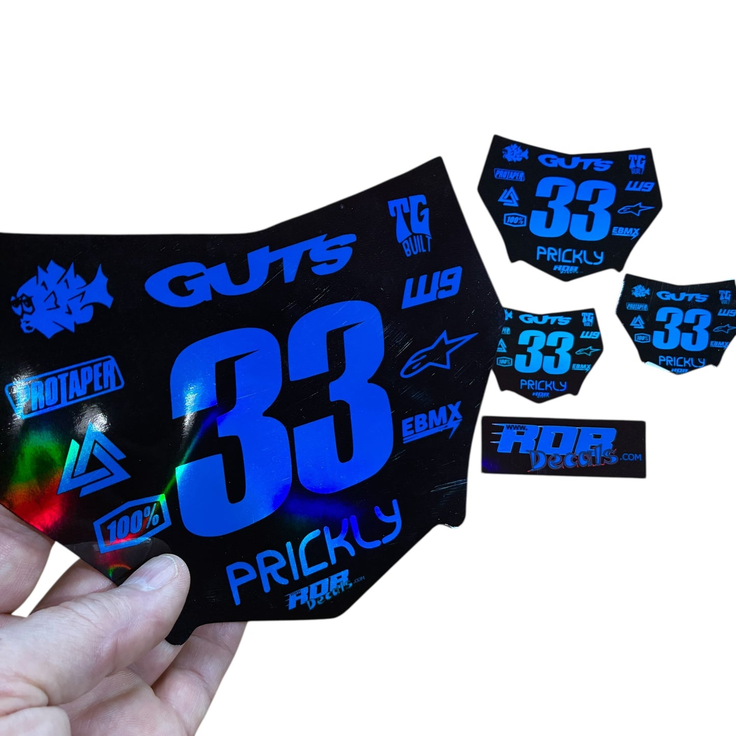 MotoCutz Plate Decals — 11 Logo Design