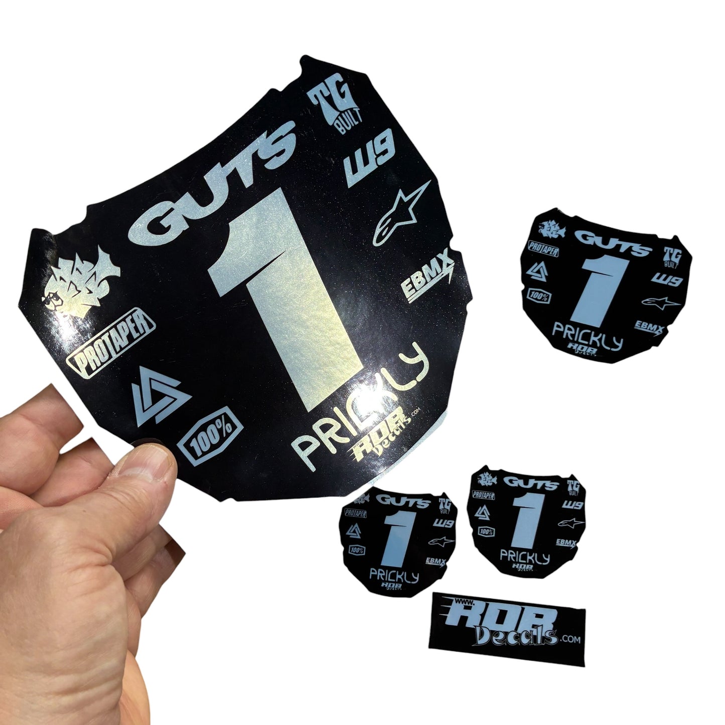 Metallic ODI Plate Decals👉 Choose Number & Color — 11 Logos Design
