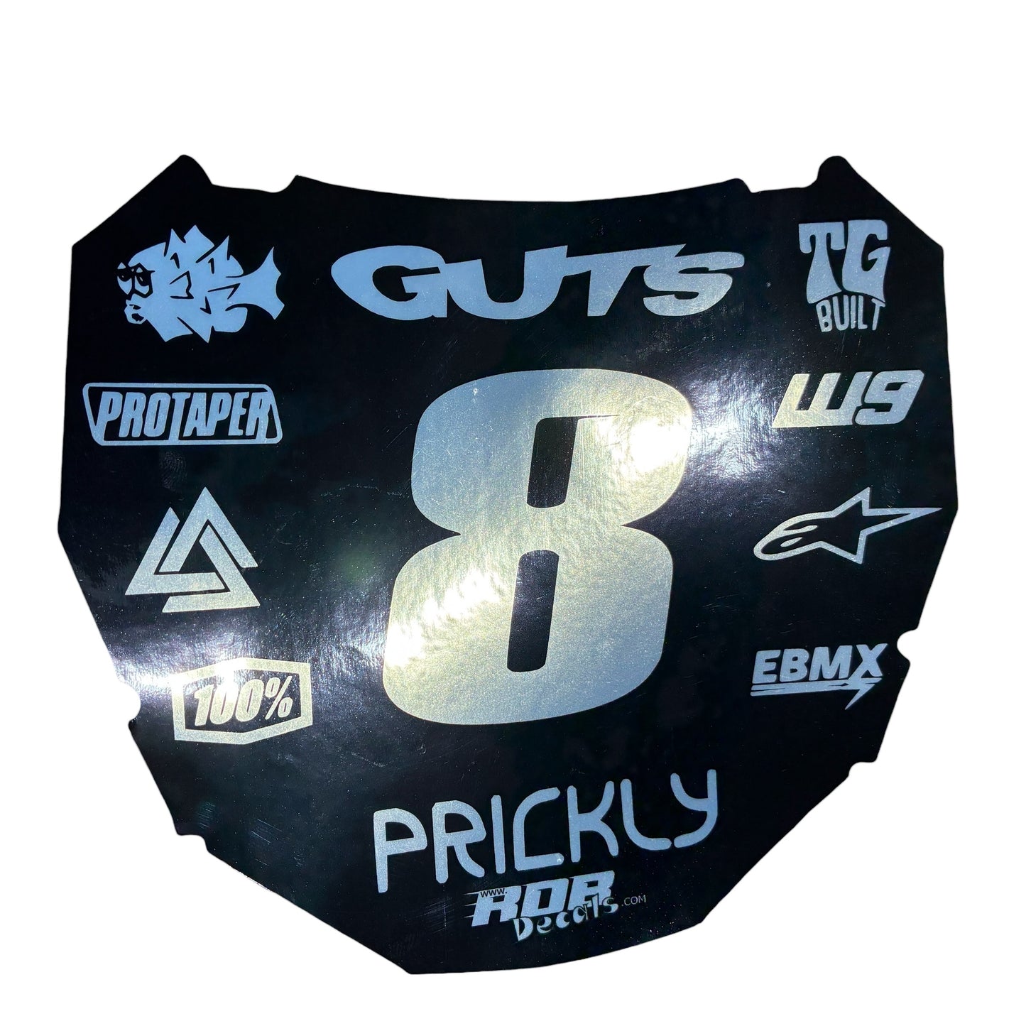 Metallic ODI Plate Decals👉 Choose Number & Color — 11 Logos Design