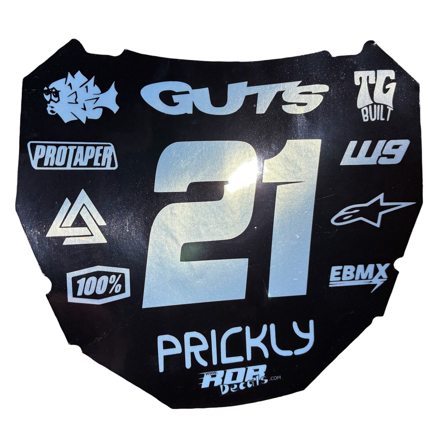 Metallic ODI Plate Decals👉 Choose Number & Color — 11 Logos Design