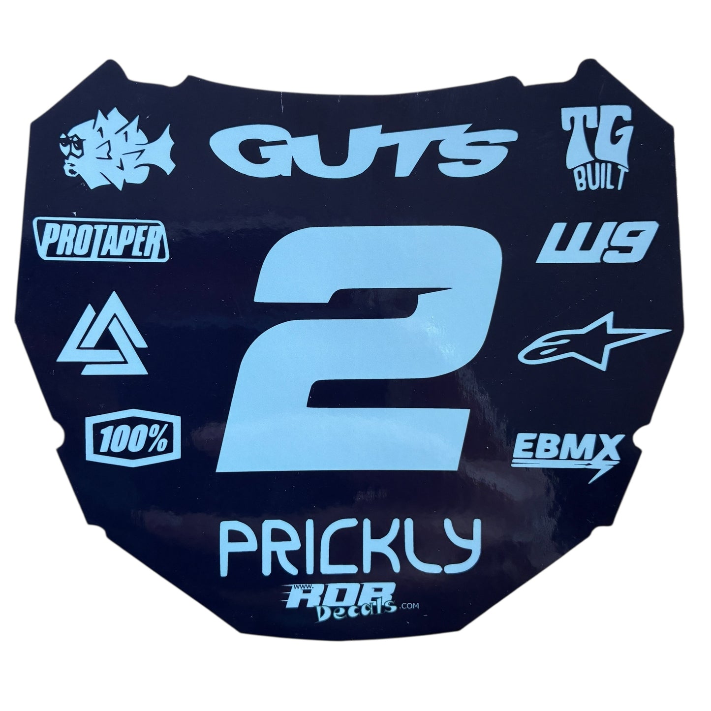 ODI Plate Decal — 11 Logo — Gray