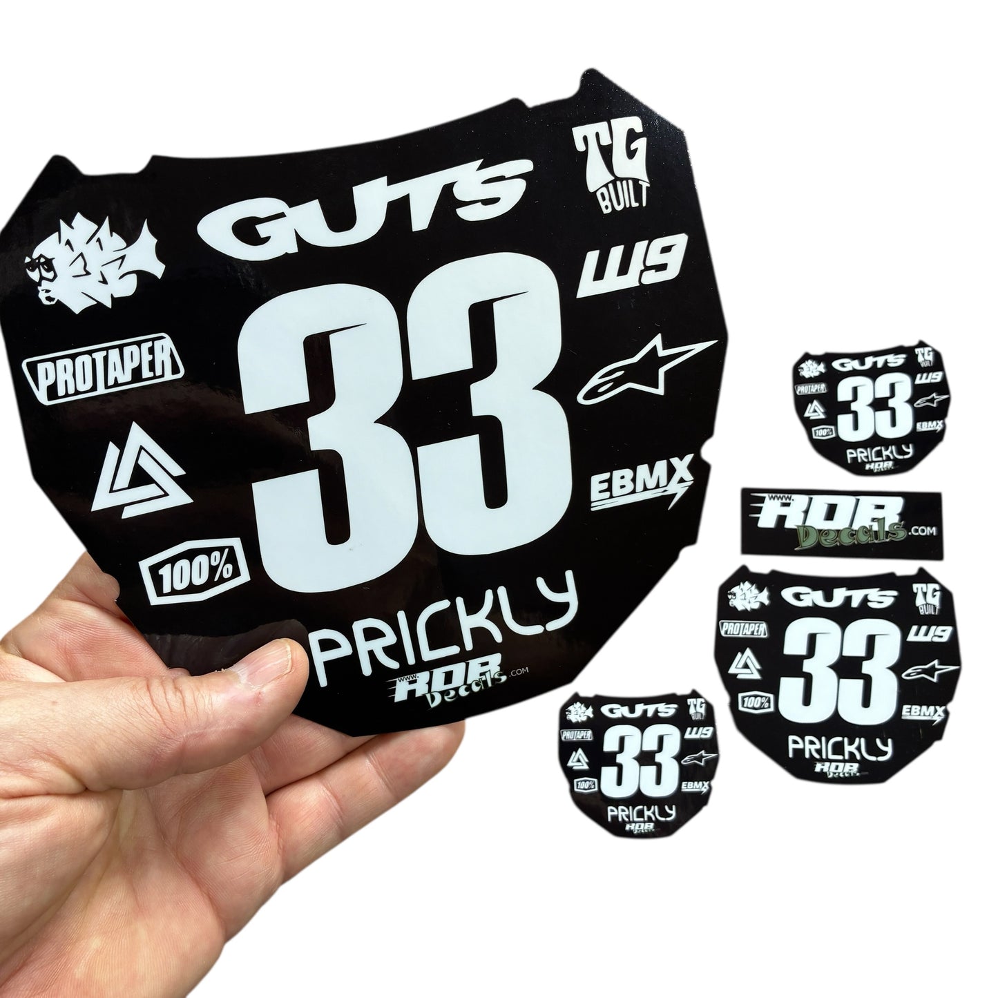 ODI Plate Decal — 11 Logo — White