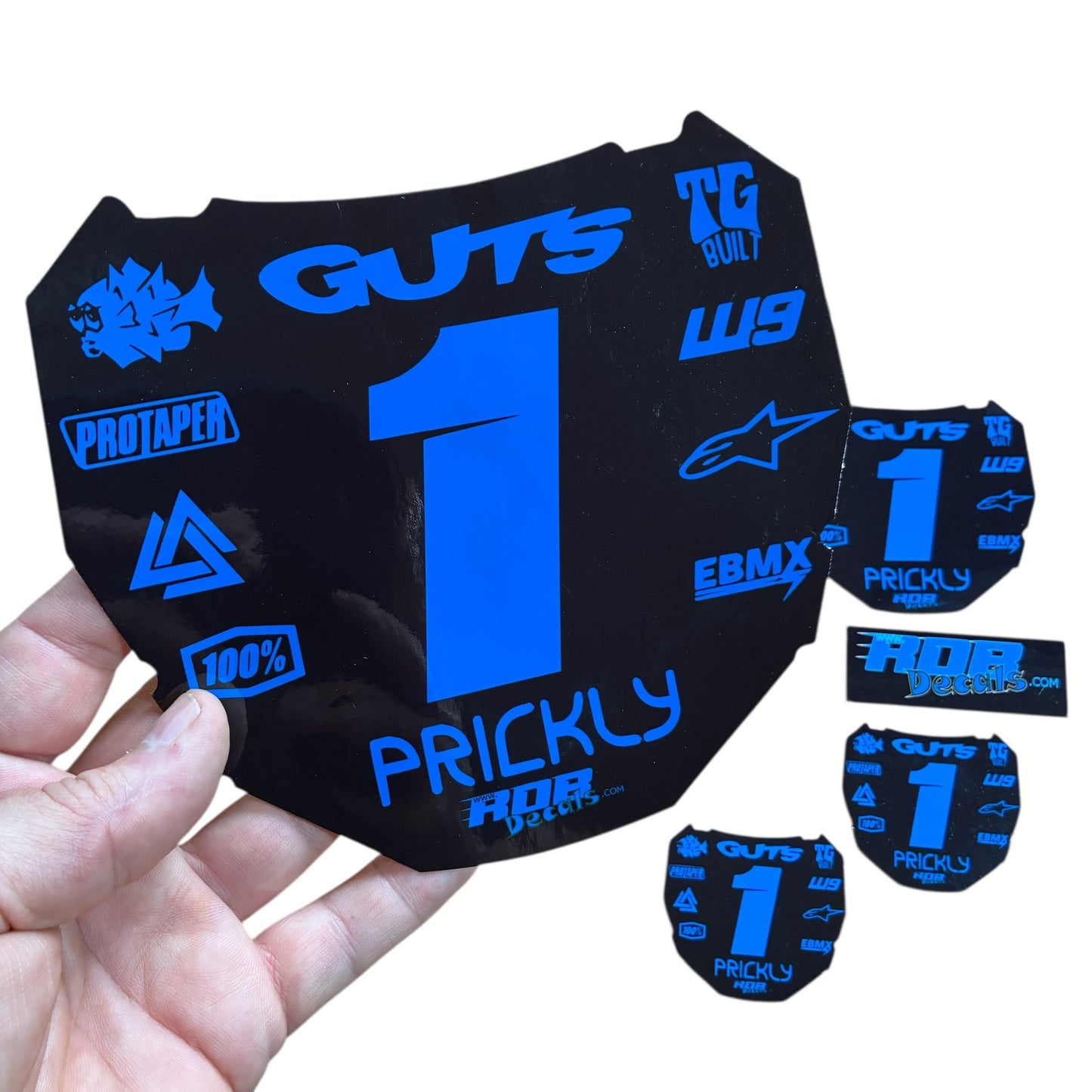ODI Plate Decal — 11 Logo — Blue